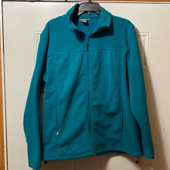 Natural Reflections Jackets & Blazers - Teal Full-Zip Fleece Jacket CXL